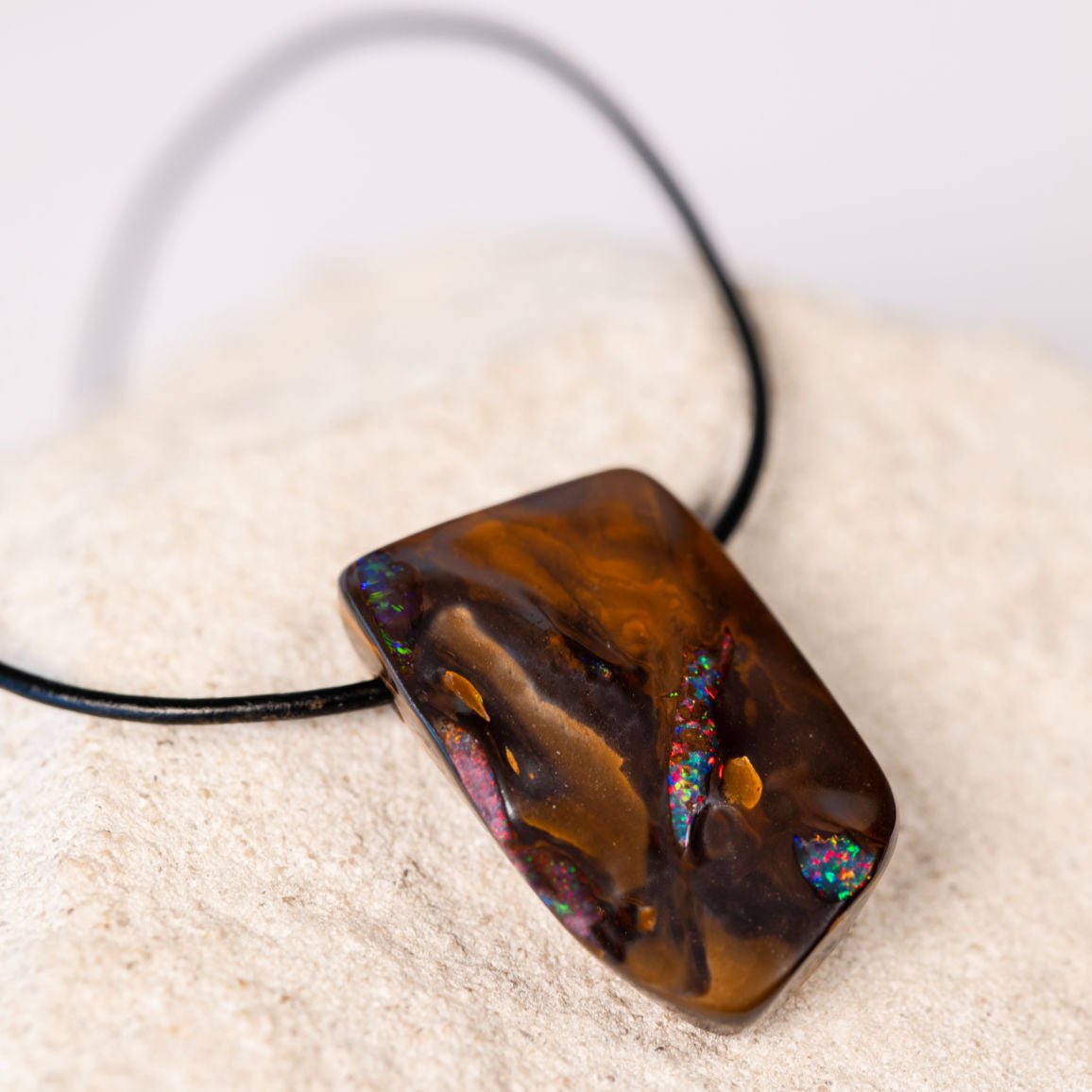 'Inoa' Queensland Boulder Opal Pendant