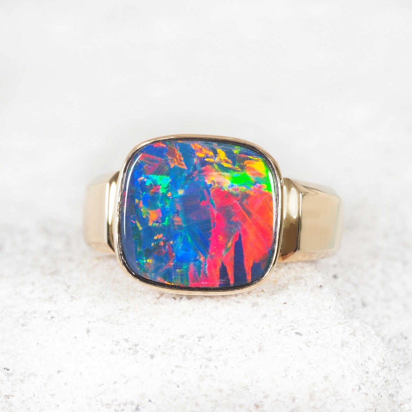 'Jordan' Doublet Opal Ring 14ct Gold