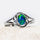 'Alenka Blue' Triplet Opal Ring Silver
