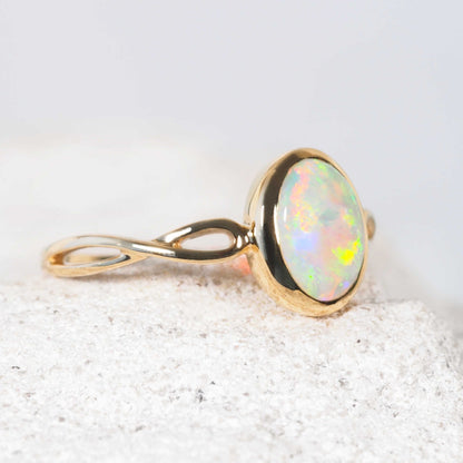 'Ailsa' Crystal Opal Ring 14ct Gold