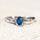 'Alana' Triplet Opal Ring Silver