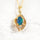 'Alani Blue' Triplet Opal Pendant Gold Plated Silver