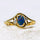 'Alenka' Triplet Opal Ring Gold Plated Silver