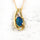 'Aliana Blue' Triplet Opal Pendant Gold Plated Silver