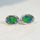 'Alice Blue' Triplet Opal Earrings Silver