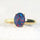 'Alina Grande' Triplet Opal Ring Gold Plated Silver