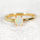 'Alina Petite' Solid Opal Ring Gold Plated Silver