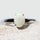 'Alina Grande' White Opal Ring Silver