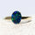 'Alina Blue' Triplet Opal Ring Silver