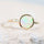 'Amara' Crystal Opal Ring 14ct Gold