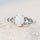 'Amore' Solid Opal Ring Silver