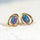 'Anita' Triplet Opal Earrings Gold Plated Silver
