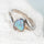 'Arden' Crystal Opal Ring Silver