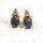 'Audrey' Gold Plated Silver Triplet Opal Earrings