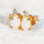 'Audrey' White Opal Earrings Gold Plated Silver