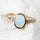 'Aurielle' Crystal Opal Ring 14ct Gold