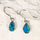 'Avah Blue' Triplet Opal Earrings Silver