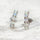 'Averie' Crystal Opal Earrings Silver