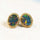 'Blossom' Triplet Opal Earrings Gold Plated Silver
