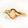 'Carina' White Opal Ring Gold Plated Silver
