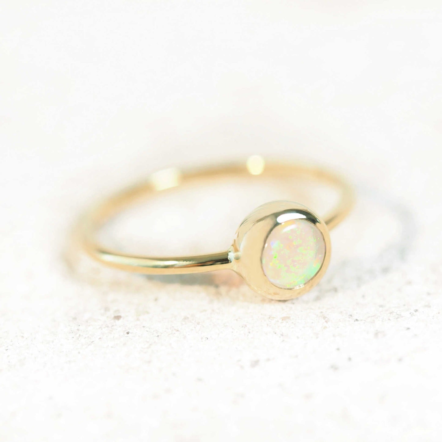 'Carolina' Crystal Opal Ring 14ct Gold