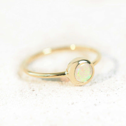 'Carolina' Crystal Opal Ring 14ct Gold
