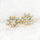 'Celestia' Crystal Opal Earrings Gold Plated Silver