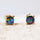 'Celia' Triplet Opal Earrings Gold Plated Silver