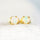 'Celia Mini' Crystal Opal Earrings Gold Plated Silver