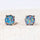 'Celia Petite' Triplet Opal Earrings Silver