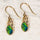 'Celtic Dreaming Flash’ Triplet Opal Earrings Gold Plated Silver