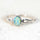 'Charoah' Semi-Black Opal Ring 14ct White Gold