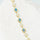 'Classic Link Trio' Triplet Opal Bracelet Gold Plated Silver