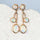 'Coretta’ Crystal Opal Earrings 18ct Gold