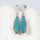 'Corinne' Doublet Opal Earrings Silver