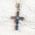 'Cross' Triplet Opal Pendant Silver