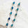 'Daisy Chain Blue' Triplet Opal Bracelet Silver