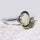 'Della' White Opal Ring Silver