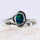 'Della Blue' Triplet Opal Ring Silver