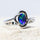 'Della' Triplet Opal Ring Silver