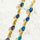 'Double Link Blue' Triplet Opal Bracelet Gold Plated Silver