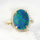 'Duchess Blue' Triplet Opal Ring Gold Plated Silver