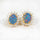 'Duchess' Triplet Opal Earrings Gold Plated Silver