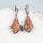 'Earth Fire' Boulder Opal Earrings Silver