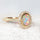 'Eira' Black Crystal Opal Ring 18ct Gold