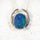 'Elana Blue' Triplet Opal Pendant Silver