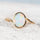 'Elara' Crystal Opal Ring 14ct Gold
