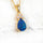 'Elira Blue' Triplet Opal Pendant Gold Plated Silver