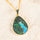 'Emory' Andamooka Opal Pendant 14ct Gold