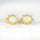 'Empress' Crystal Opal Earrings Gold Plated Silver